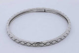 Chanel 18k White Gold Coco Crush Bangle Bracelet 16.9 Grams Eb0626orxzde