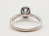 Blue Topaz 14k White Gold 3.7g Ring Size 8.5 Do0226lcxde