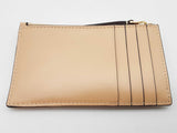 Tory Burch Kira Beige Diamond Quilted Pave Logo Zip Card Case Do0525wrde