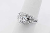 2.34cttw Diamond Ring In 14k White Gold 5.1 Grams Size 7.5 Eb1225oxxzsa