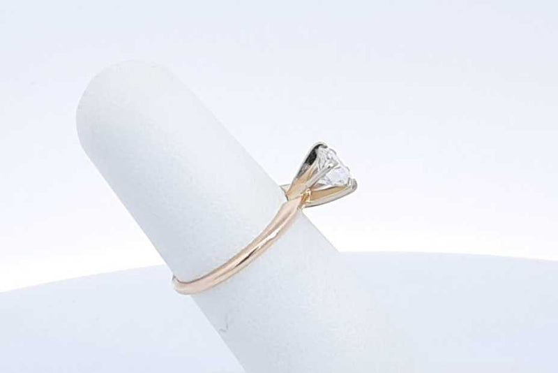 Diamond Solitaire Approx. 0.64ctw Ring In 14k Yellow Gold 2g Size 5 Eb0724ixzdu