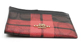 Coach Mini Skinny Id Case In Tartan Plaid Eb1125oxdu