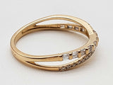 0.42 Cttw Natural Diamonds 14k Yellow Gold 1.8g Ring Size 7.25 Do0726lixde