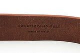 Saint Laurent Brown Leather Belt With Gold Tone Buckle Size 80 Eb0126oxzsa