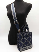 Michael Kors Extra Small Gigi Tote Bag In Logo Jacquard Fw0726wrdu