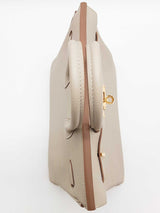 Hermes Birkin 25 Gris Neve Gray Togo Gold Hardware Handbag Do0725lirxzde