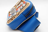 Gucci Gg Canvas & Blue & White Leather "I Feel Gucci" Belt Bag Eb0126pxzde
