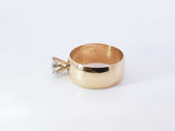 1.2 Ctw Diamond & 14k Yellow Gold Solitaire Ring 11.2 Gram Sz 11.5 Fw1024lsxzdu