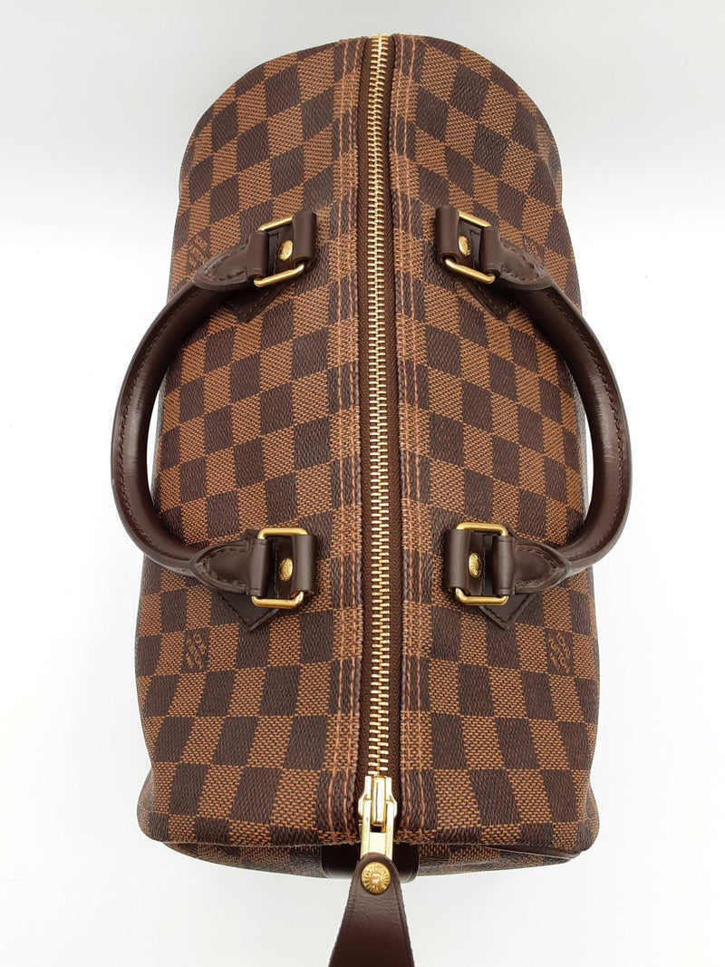 Louis Vuitton 30 Speedy Brown Damier Ebene Handbag Do0525ixzde