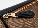 Coach Slim Envelope Wallet In Signature Coated Canvas & Black Leather Fw0925wzdu