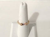 Red Gemstone Ring In 18k Yellow Gold 18k 2.2 Grams Size 7 Mk0826orzmia