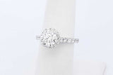 2.34cttw Diamond Ring In 14k White Gold 4.7 Grams Size 6.5 Eb0226wxxzde
