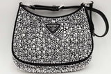Prada Cleo Satin Bag With Crystals  Eb0426lwxzsa
