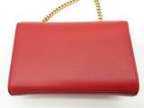 Yves Saint Laurent Ysl Kate Red Leather Chain Crossbody Bag Do0726pxzde