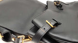 Tom Ford Zipper Strap Black Leather Shoulder Bag Fw0824pcrdu