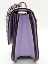 Tory Burch Britten Lavender Purple Leather Chain Shoulder Bag Do0325lxzde