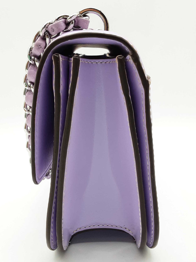 Tory Burch Britten Lavender Purple Leather Chain Shoulder Bag Do0325lxzde