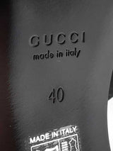 Gucci Lady Horsebit Platform Sandal In Gg Logo Canvas Size 40 Us 9.5 Fw0926ozxdu