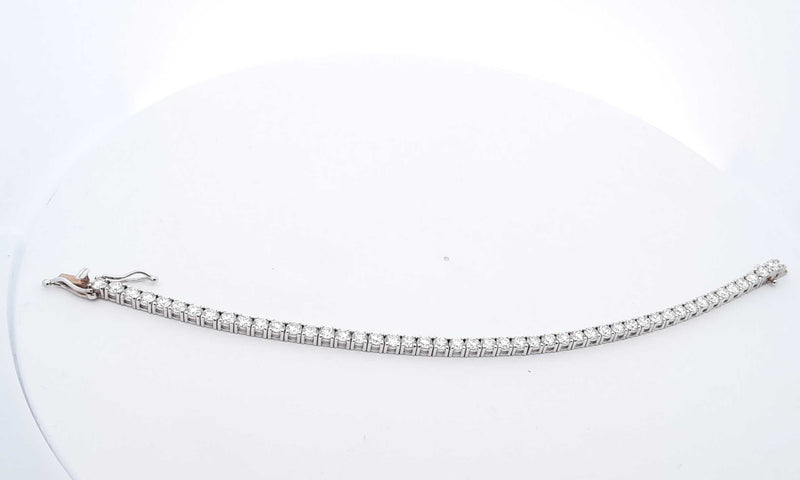 14k White Gold Lab Grown Diamond Tennis Bracelet 7 Inch Eboxpxde 144010030925