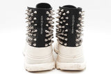 Alexander Mcqueen Tread Slick Spikes Black Leather Sneakers Size 42 Eb0626crde