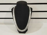 14k White Gold Diamond Tennis Link Chain 147.8 Grams 25 Inch Vc0625przxz