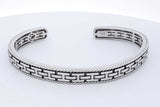 Effy Sterling Silver Gemometric Brick Pattern Cuff Bracelet 28.4 Grams Eb526cxde