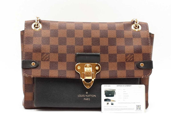 Louis Vuitton Vavin Shoulder Bag In Damier Ebene Coated Canvas Fw0725exzdu