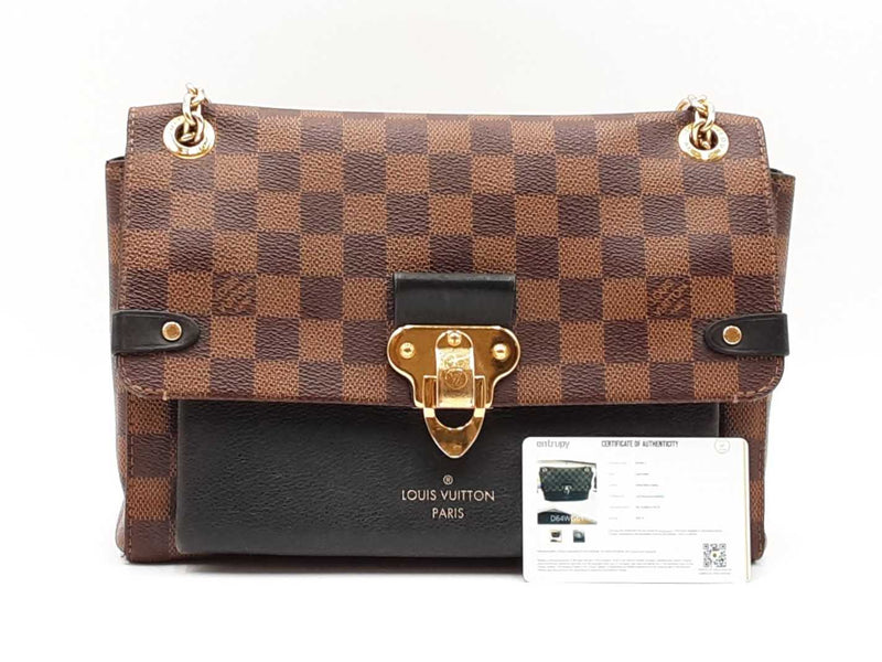 Louis Vuitton Vavin Shoulder Bag In Damier Ebene Coated Canvas Fw0725exzdu