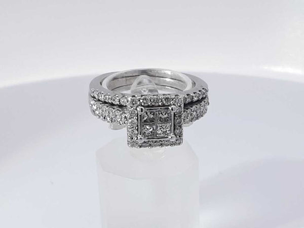 1.70 Cttw Diamond 14k White Gold Ring 8.5 Grams Size 7 Aa1025irzsa