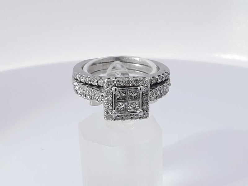 1.70 Cttw Diamond 14k White Gold Ring 8.5 Grams Size 7 Aa1025irzsa