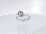 0.70 Cttw 14k White Gold 3.6 Grams Cluster Ring Size 7 Aa0825olzsa