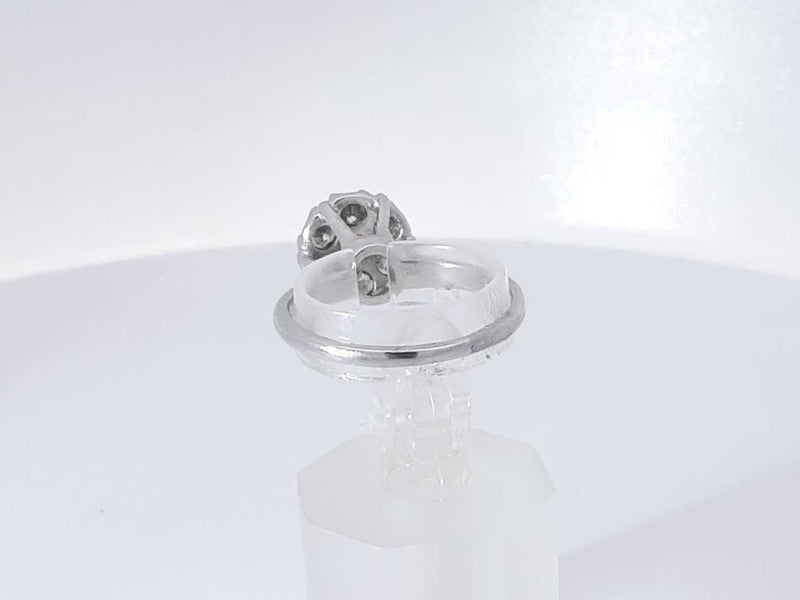 0.70 Cttw 14k White Gold 3.6 Grams Cluster Ring Size 7 Aa0825olzsa