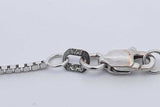 2.00cttw 18k White Gold Diamond Cluster Floral Pendant With 14k White Gold Box Chain 18 Inch 7.4 Grams Eb0426pprdu