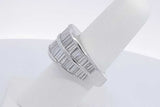 3.6cttw Diamond Ring In 18k White Gold 17.1 Grams Size 6.5 Eb0326lixzdu
