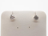 1.12 Cttw Lab Grown Diamonds 14k White Gold 0.8g Stud Earrings Do0726orxde