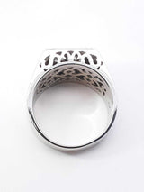 2.70 Cttw Diamond & 14k White Gold Statement Ring 15.9g Size 12.25 Fw0926sxzdu