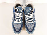 Louis Vuitton Blue Monday Denim Lv Trainers Size 10.5m Sd1225wrzde