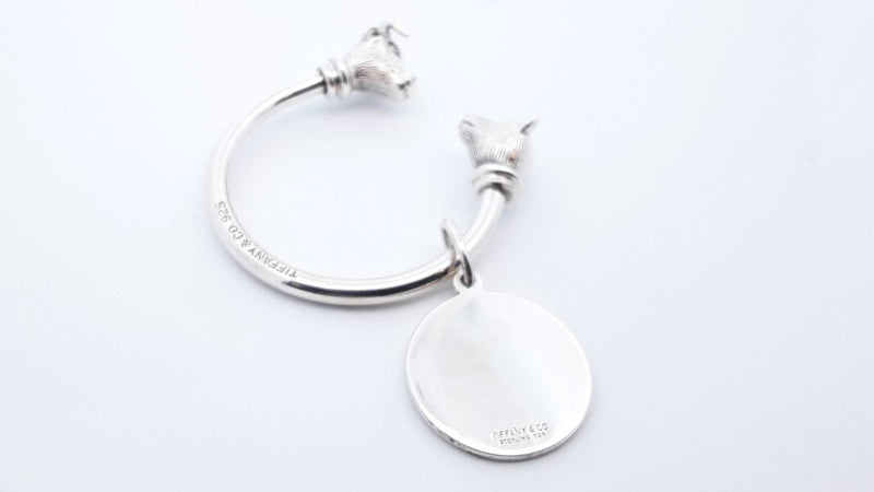 Tiffany & Co Sterling Silver Bull And Bear Key Ring Lhoxzde 144020009025