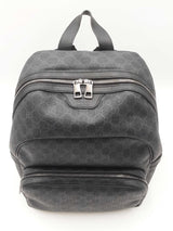Gucci Medium Day Backpack In Grey & Black Gg Supreme Coated Canvas Fw0226rzxdu