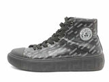 Versace La Greca High Top Sneakers Black Size 10 Aa1026lrzsa