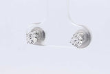 0.54cttw Lab Grown Diamond Stud Screwback Earrings 14k White Gold 0.7g Eb326lrxdu