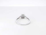 Illusion-set Diamond & 10k White Gold Cathedral-style Engagement Ring 2 Grams Size 7 Fw0726lzxdu