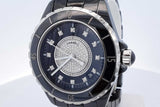 Chanel J12 38mm Automatic Ceramic & Stainless Watch Diamond Dial Eb0925wxxzde