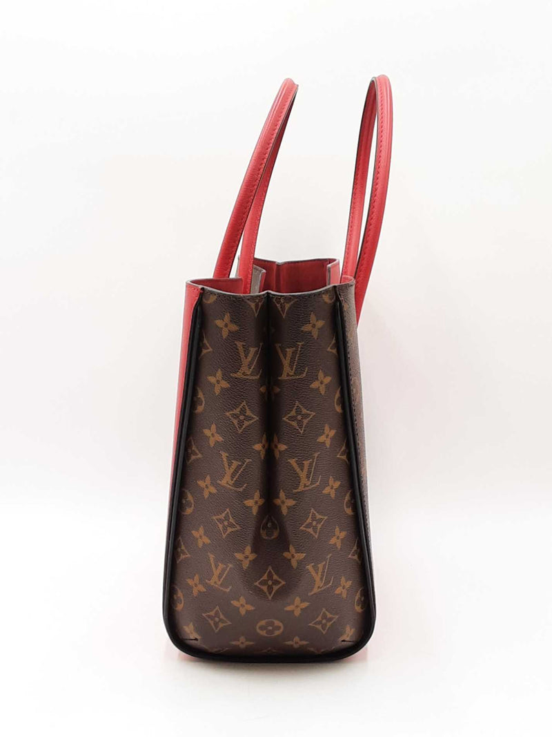 Louis Vuitton Kimono Tote Bag In Monogram Canvas & Cerise Leather Fw0625rzxdu