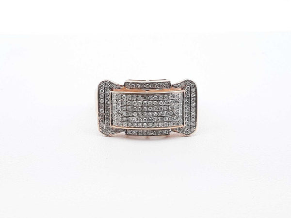 Diamond Pavé & 10k Yellow Gold Cluster Ring 3.9 Grams Size 10 Fw0425wzxdu