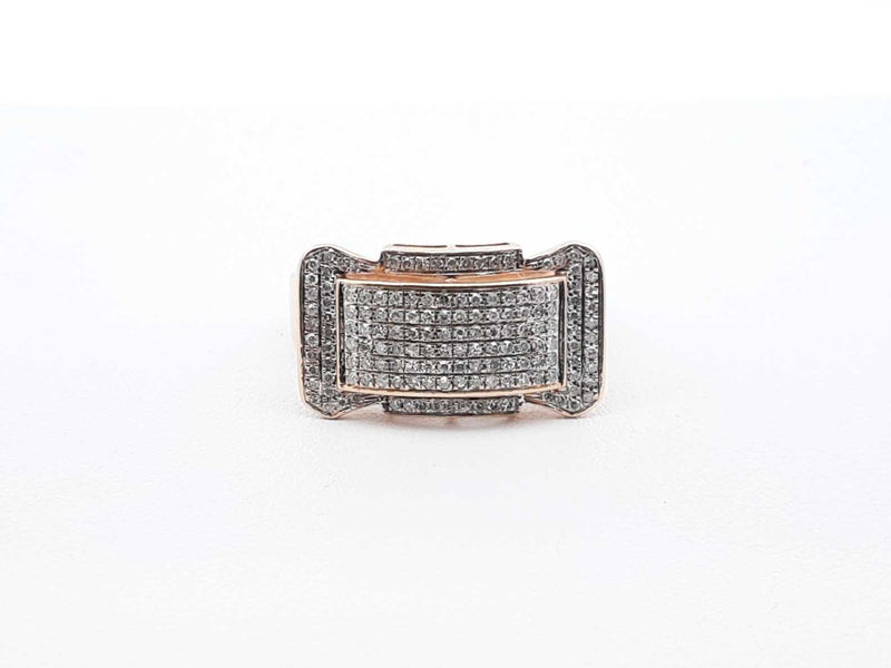 Diamond Pavé & 10k Yellow Gold Cluster Ring 3.9 Grams Size 10 Fw0425wzxdu