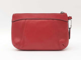 Coach Soho Pleated Wristlet Pouch In Red Leather Fw0926lrdu