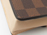 Louis Vuitton Damier Ebene Vavin Chain Wallet Eb0626cxzsa