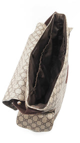 Gucci Large Diaper Changing Bag In Gg Supreme Coated Canvas Fw0126wzxdu