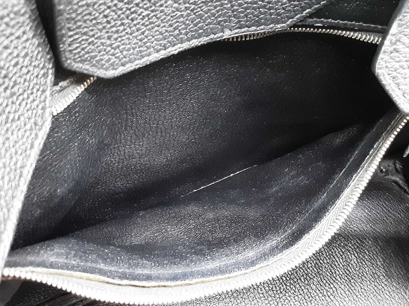Hermes Birkin 35 Noir Black Togo Palladium Hardware Handbag Do0825srxzde